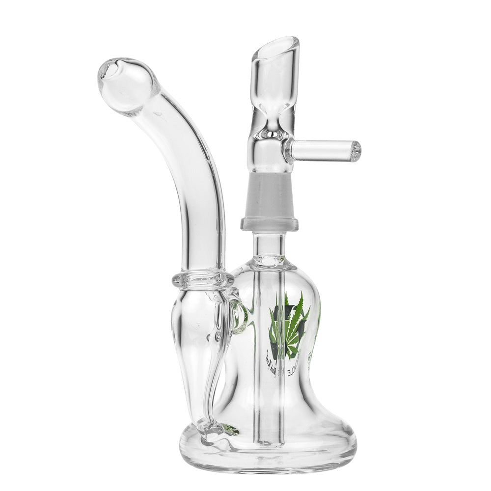 Black Leaf - Portable Bubbler with Inline Hole Diffuser - Side view 5