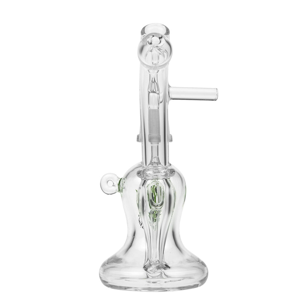 Black Leaf - Portable Bubbler with Inline Hole Diffuser - Back view