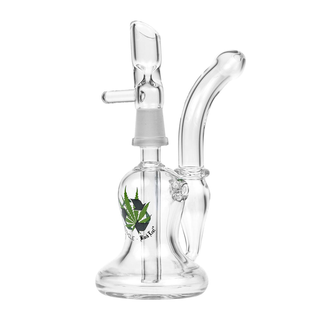 Black Leaf - Portable Bubbler with Inline Hole Diffuser - Side view 2