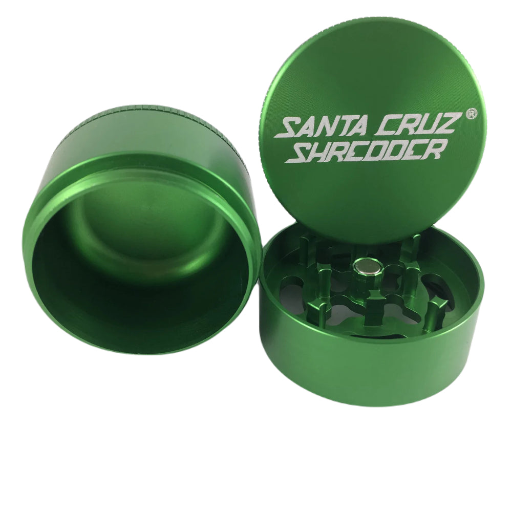 Santa Cruz Shredder Aluminum Herb Grinder | Large | 3-Part | Green