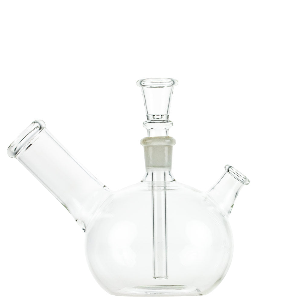 Glass Bubble Base Mini Bong “Little Pig" - Side View 4