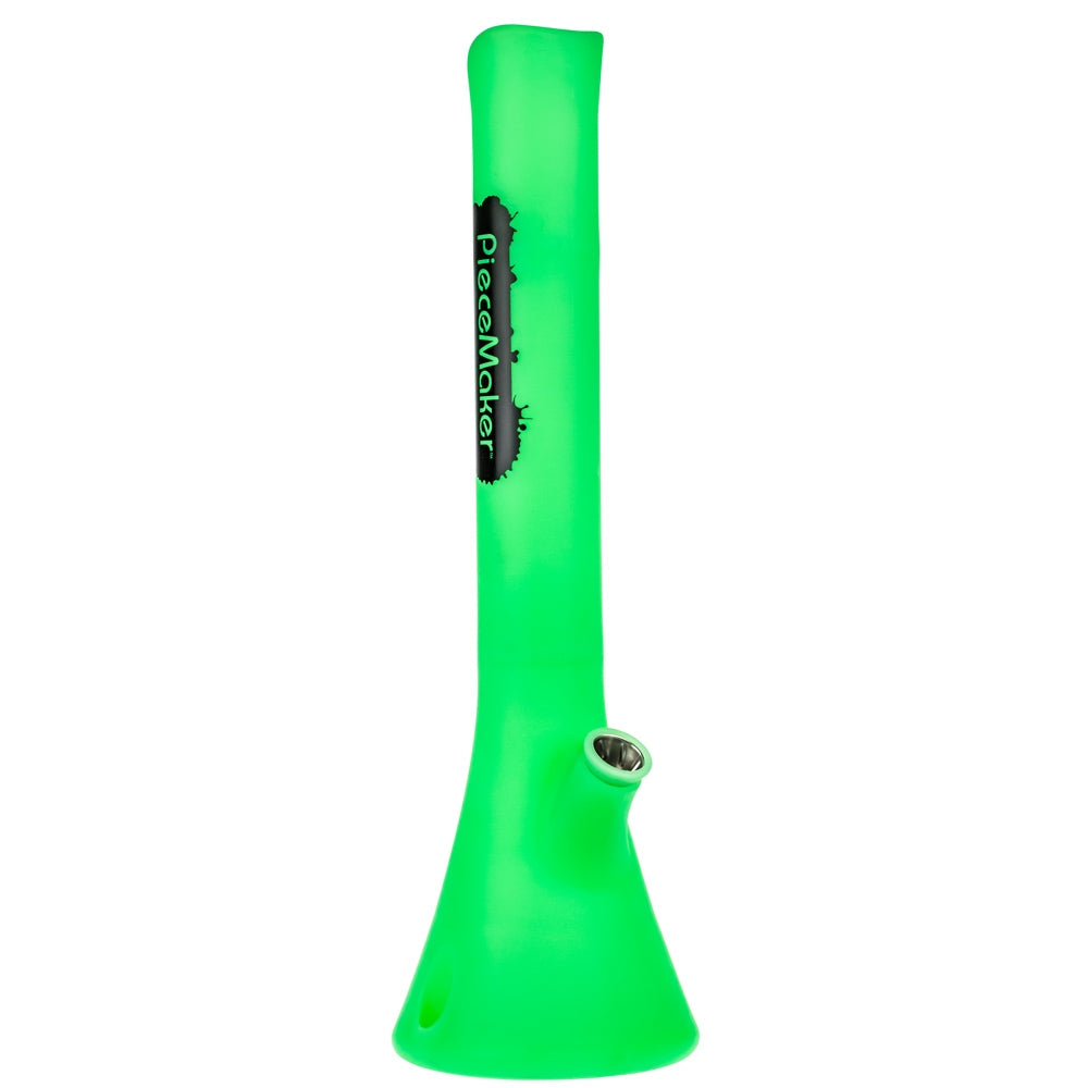 PieceMaker Kahuna Beaker Base Silicone Bong | Pink/Blue - Side View 1