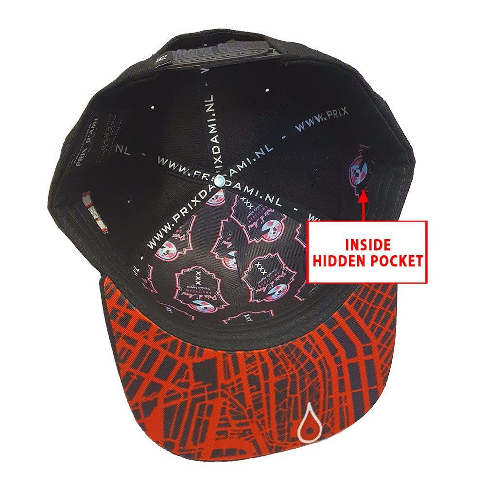 Lauren Rose x Prix D'Ami City Map Patch Snapback Hat | bottom view