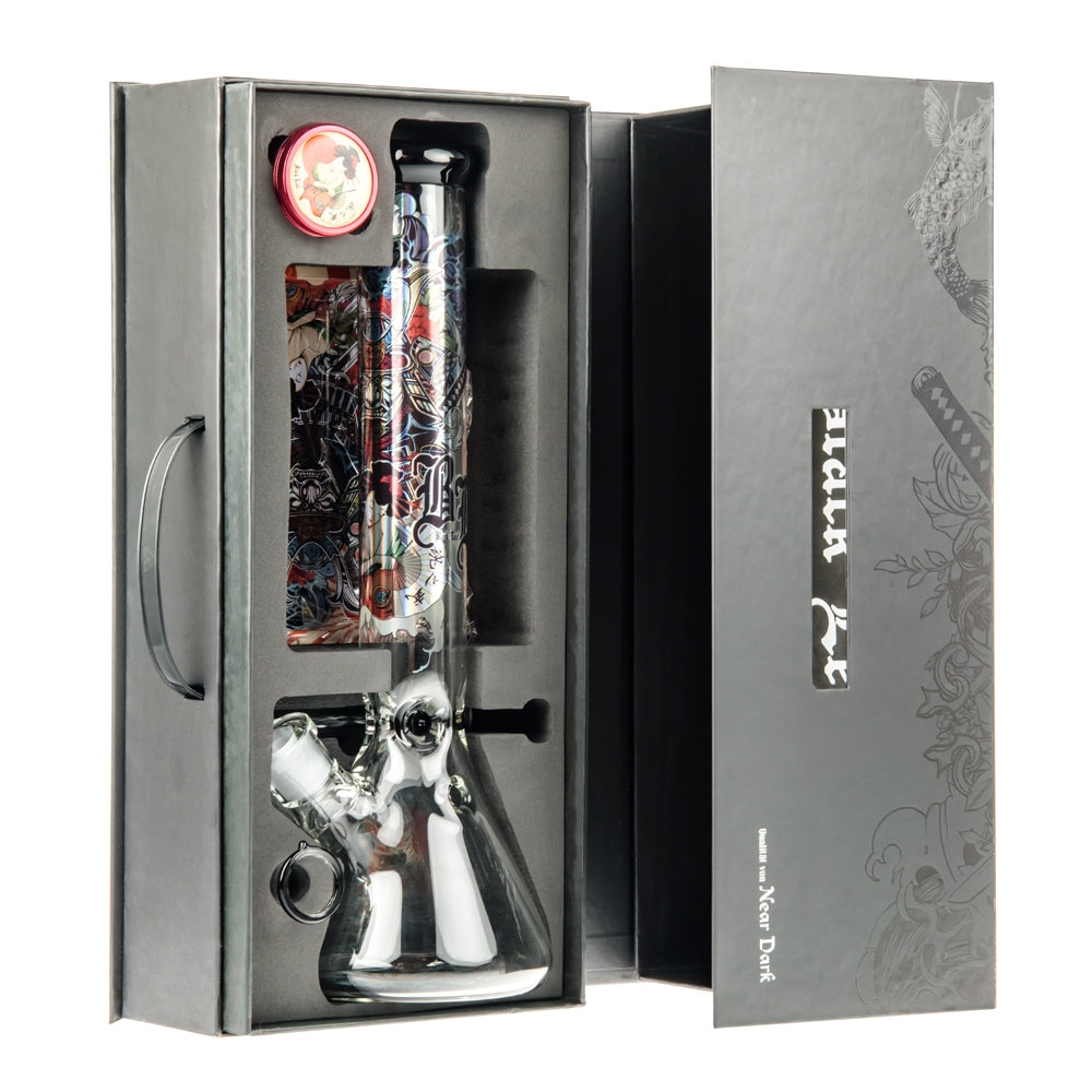 Black Leaf Ronin and Geisha Beaker Ice Bong Box Set