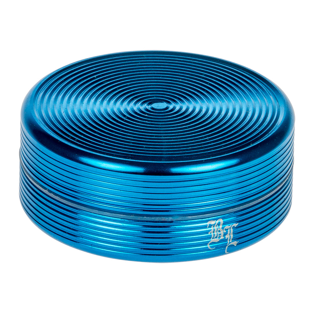 Black Leaf - Ripple Textured Aluminum Herb Grinder - 2-part - 50mm - Light Blue