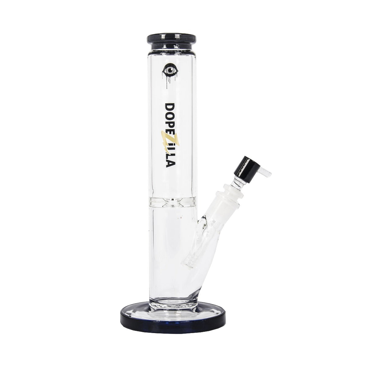 Dopezilla Cyclops Straight Ice Bong | 12 Inch | Black