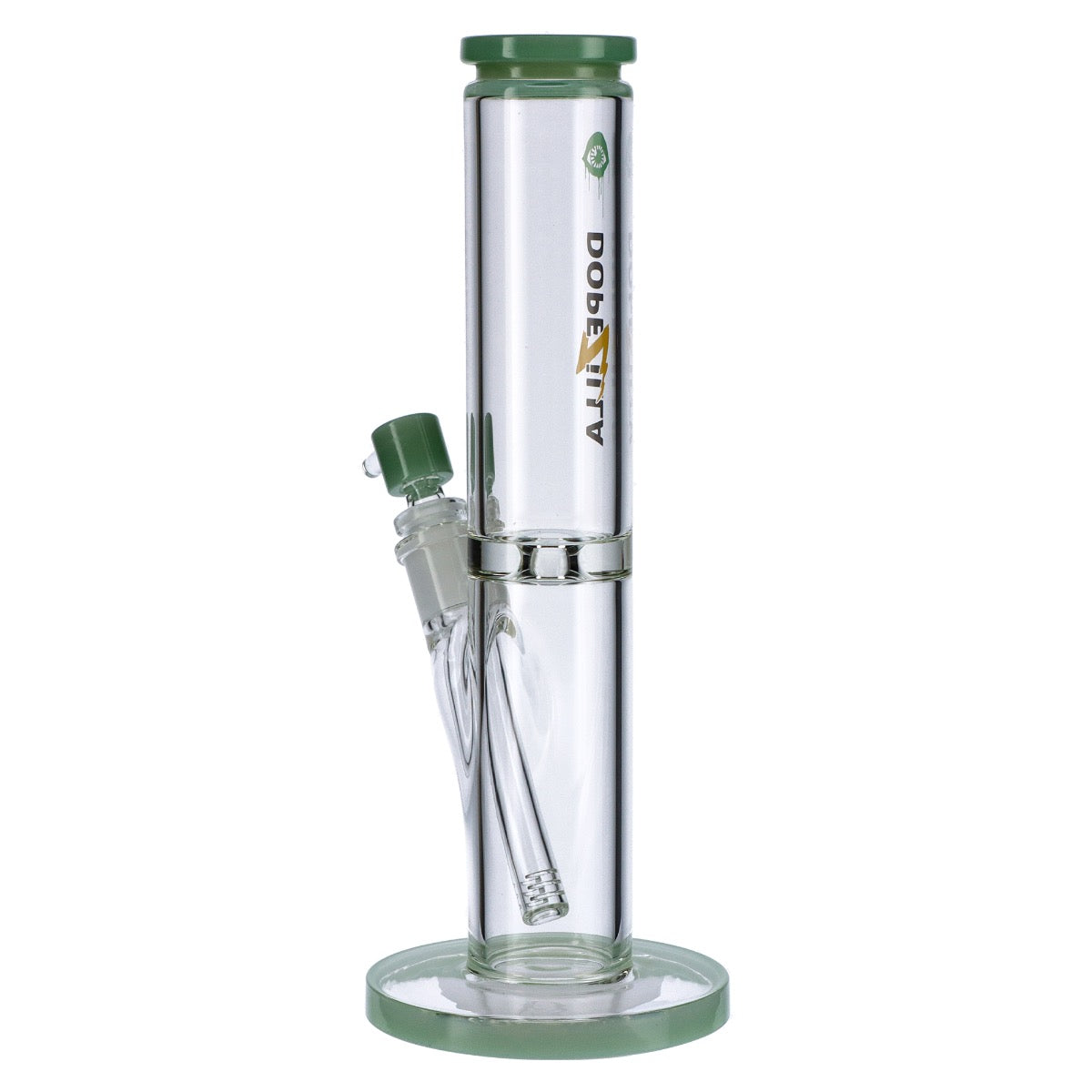 Dopezilla Cyclops Straight Ice Bong | 12 Inch | Milky Teal | side view 3