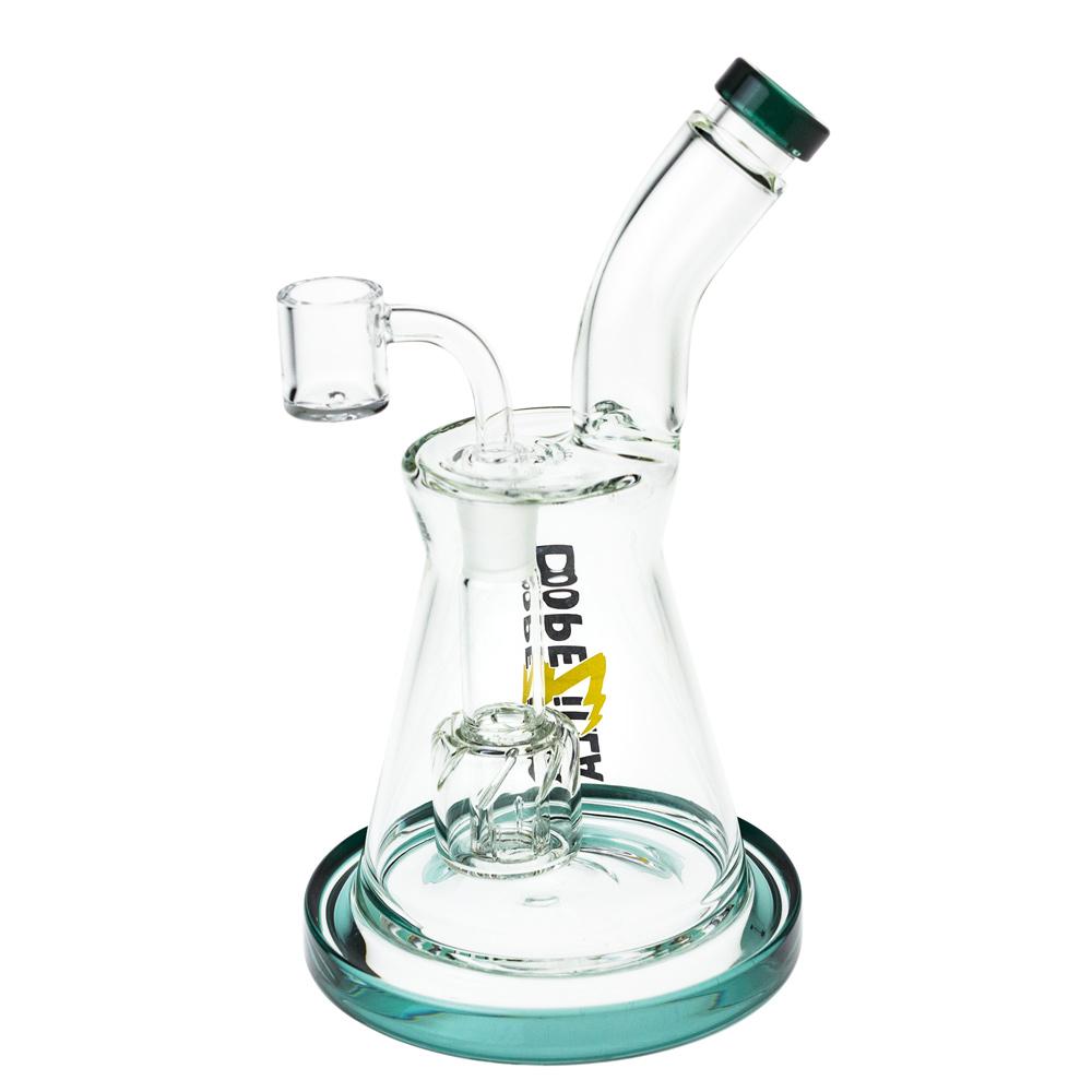 Dopezilla Kraken Dab Rig | 8 Inch | Teal | side view 2