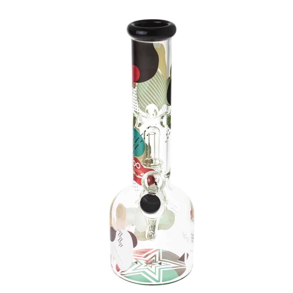 Famous Brandz Aquarius Bubble Base Ice Bong | 12 Inch | front view