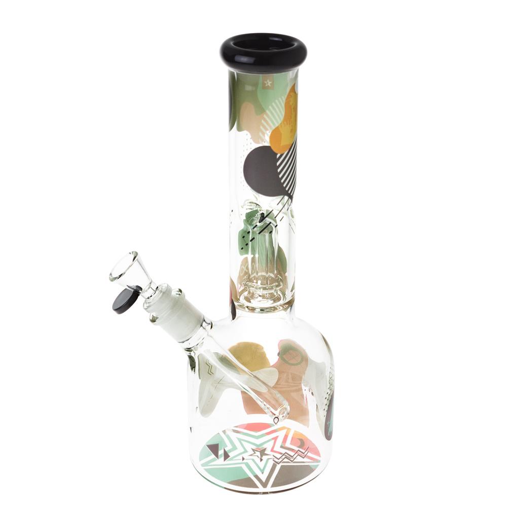 Famous Brandz Aquarius Bubble Base Ice Bong | 12 Inch | side view 2