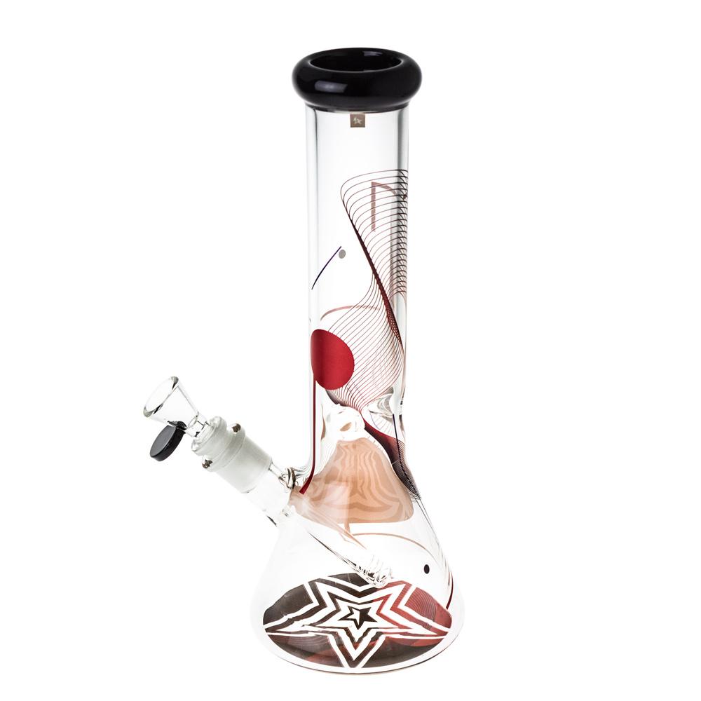 Famous Brandz Goa Beaker Ice Bong | 12 Inch | side view 2