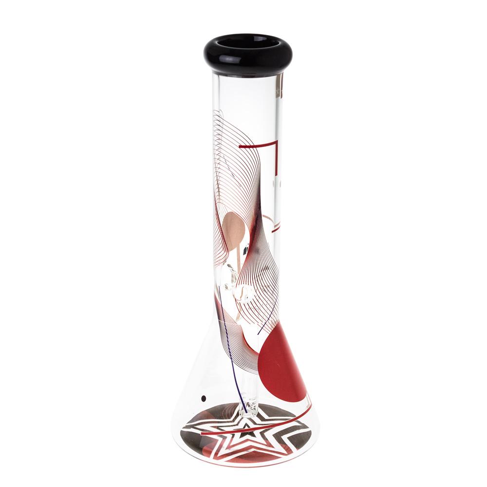 Famous Brandz Goa Beaker Ice Bong | 12 Inch | back view