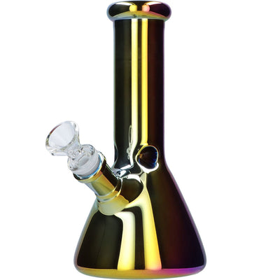 Famous X 8 Inch Fumed Glass Beaker Ice Bong