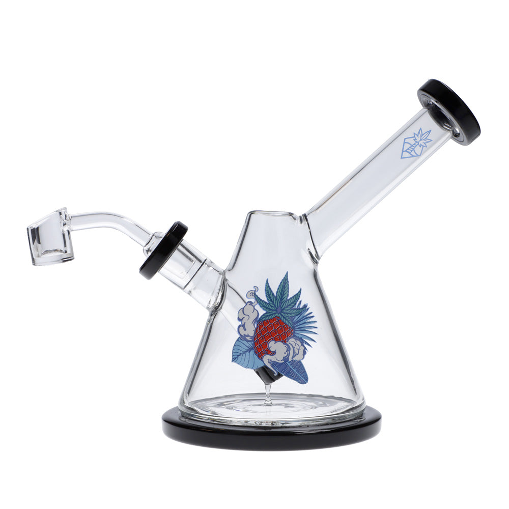 Cabana Cannabis Co. Beaker Base Bong | Black | with banger