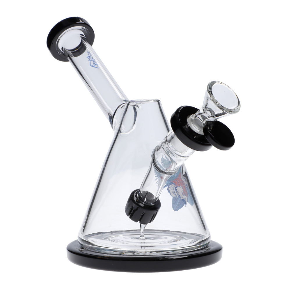 Cabana Cannabis Co. Beaker Base Bong | Black | side view 4