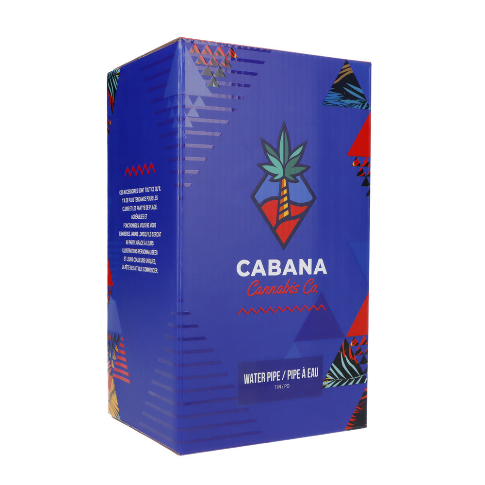 Cabana Cannabis Co. Beaker Base Bong with Circular Foot | Box | side view