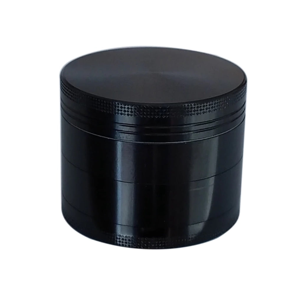 Aluminum Herb Grinder with Pollen Screen and Magnetic Lid | 31mm | Black