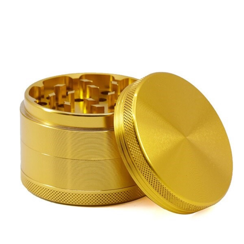 Aluminum Herb Grinder with Pollen Screen and Magnetic Lid | 55mm