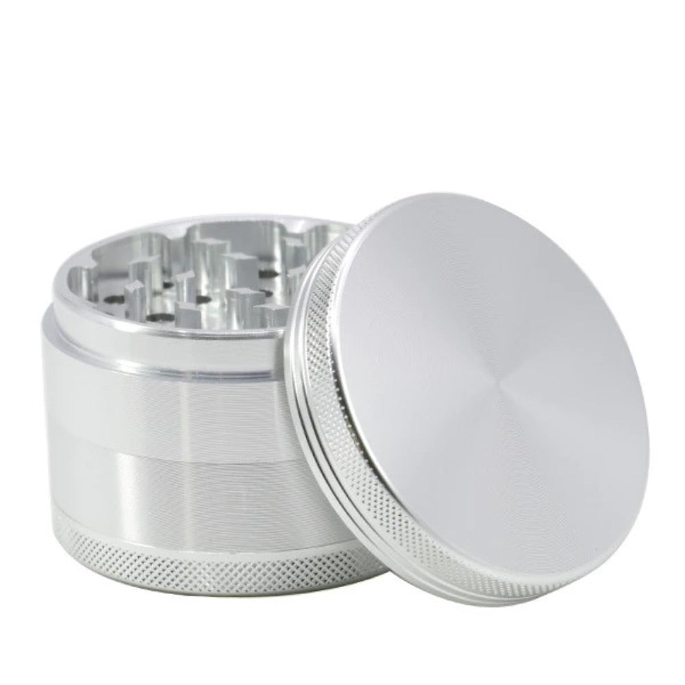 Aluminum Herb Grinder with Pollen Screen and Magnetic Lid | 55mm