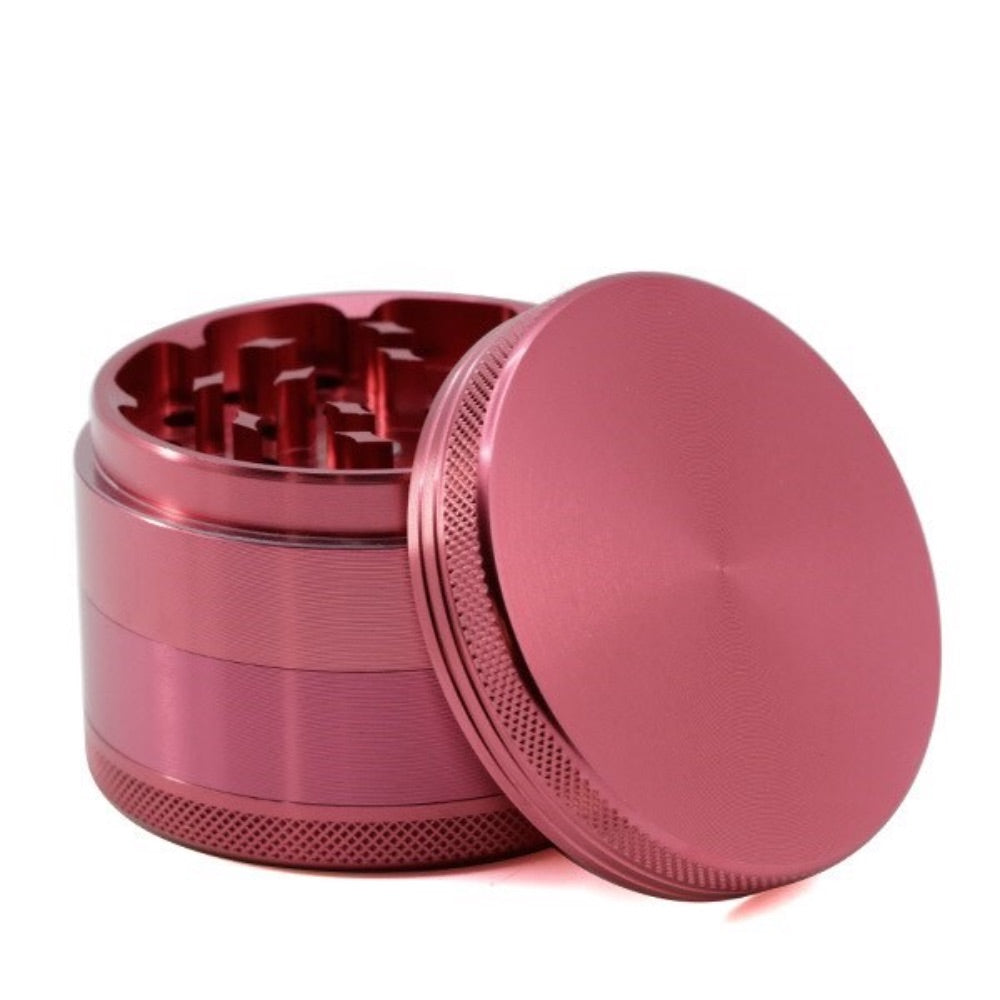 Aluminum Herb Grinder with Pollen Screen and Magnetic Lid | 63mm