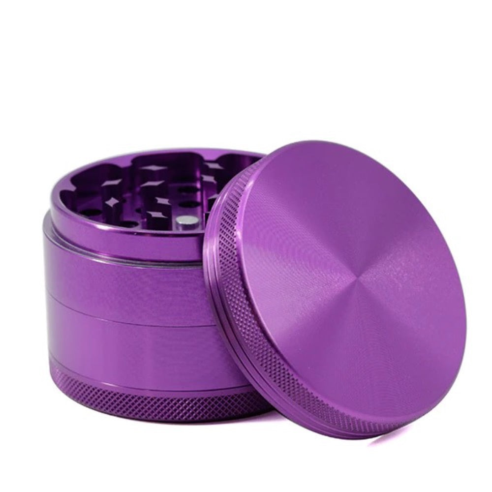 Aluminum Herb Grinder with Pollen Screen and Magnetic Lid | 63mm