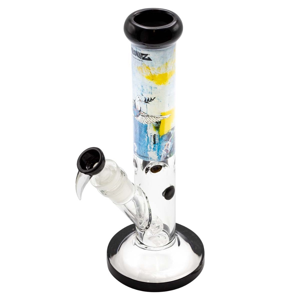 G-Rollz Banksy Straight Tube Bong | Bulletproof Dove | side view 3