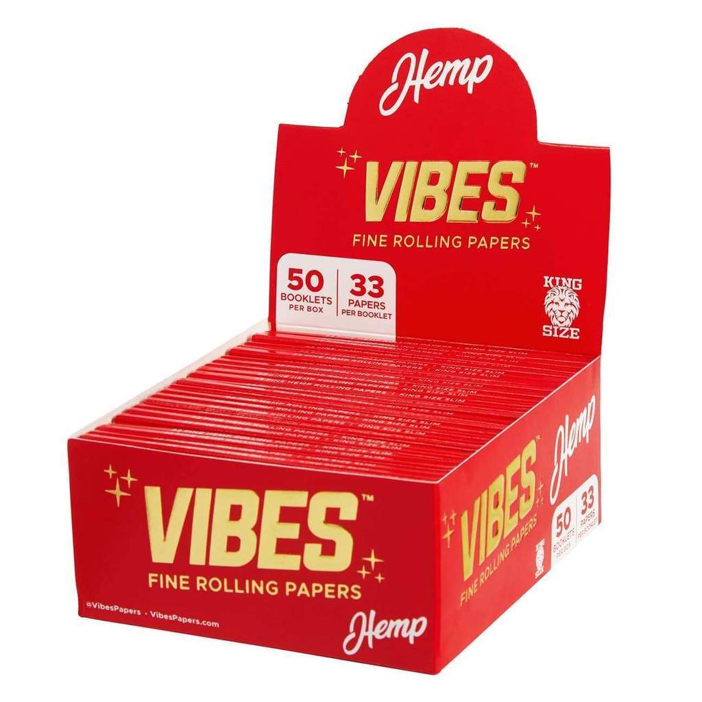 VIBES King Size Slim Hemp Rolling Papers