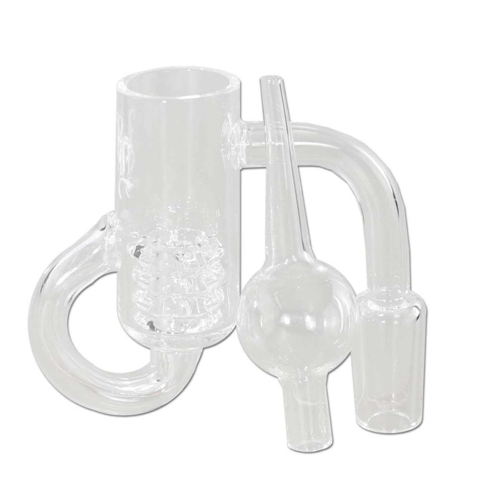 Black Leaf Loop Banger with Drum Perc and Carb Cap