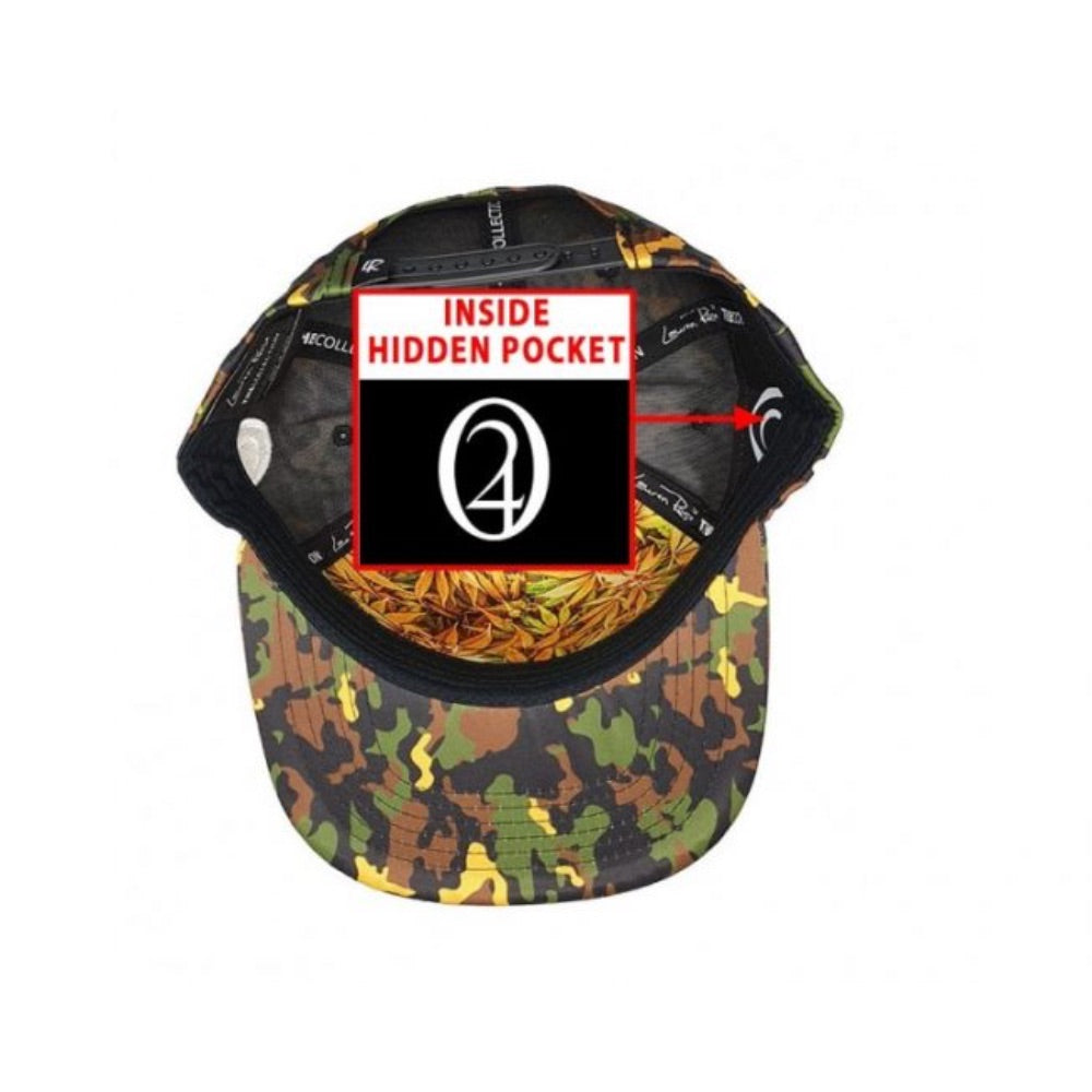 Lauren Rose Big Buddha Cheese 420 Camo Snapback | bottom view