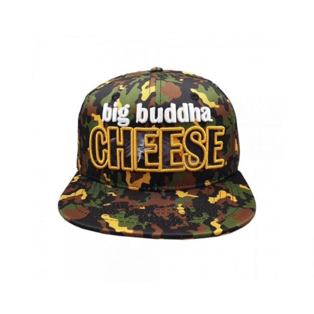 Lauren Rose Big Buddha Cheese 420 Camo Snapback | front view