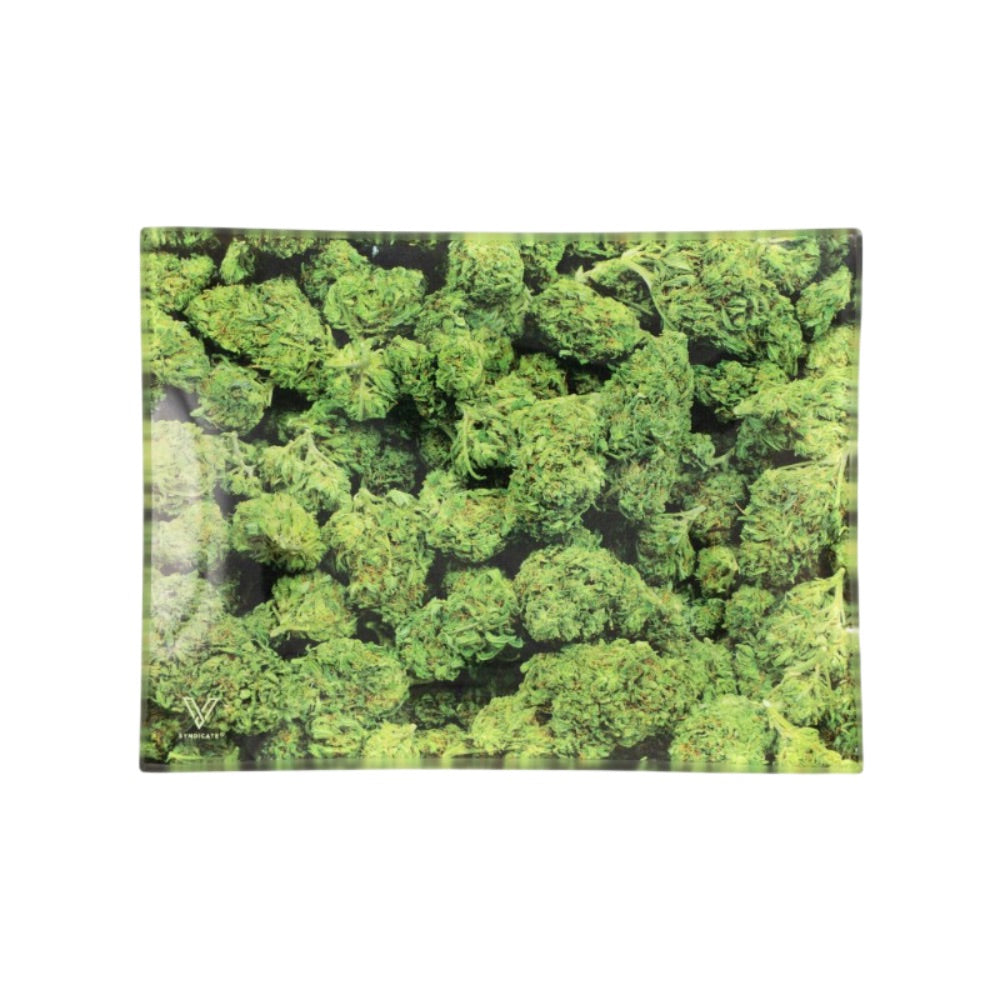 V Syndicate Small Glass Rolling Tray