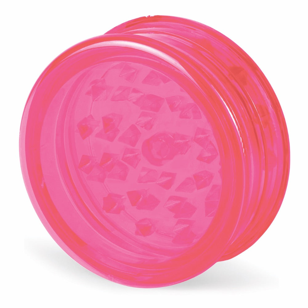 Beamer 90mm 3-Part No Logo Acrylic Grinder | red