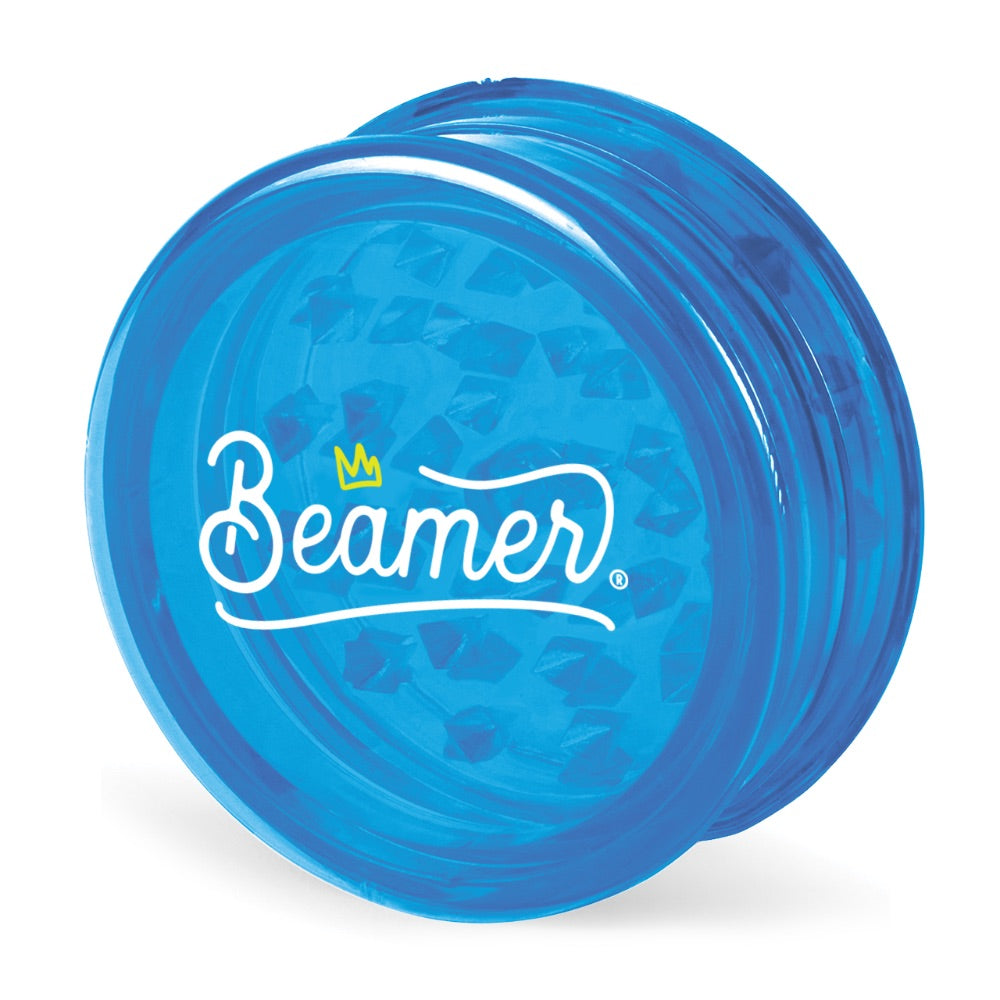 Beamer 90mm Crown Logo Designs Virgin Acrylic Grinder | blue