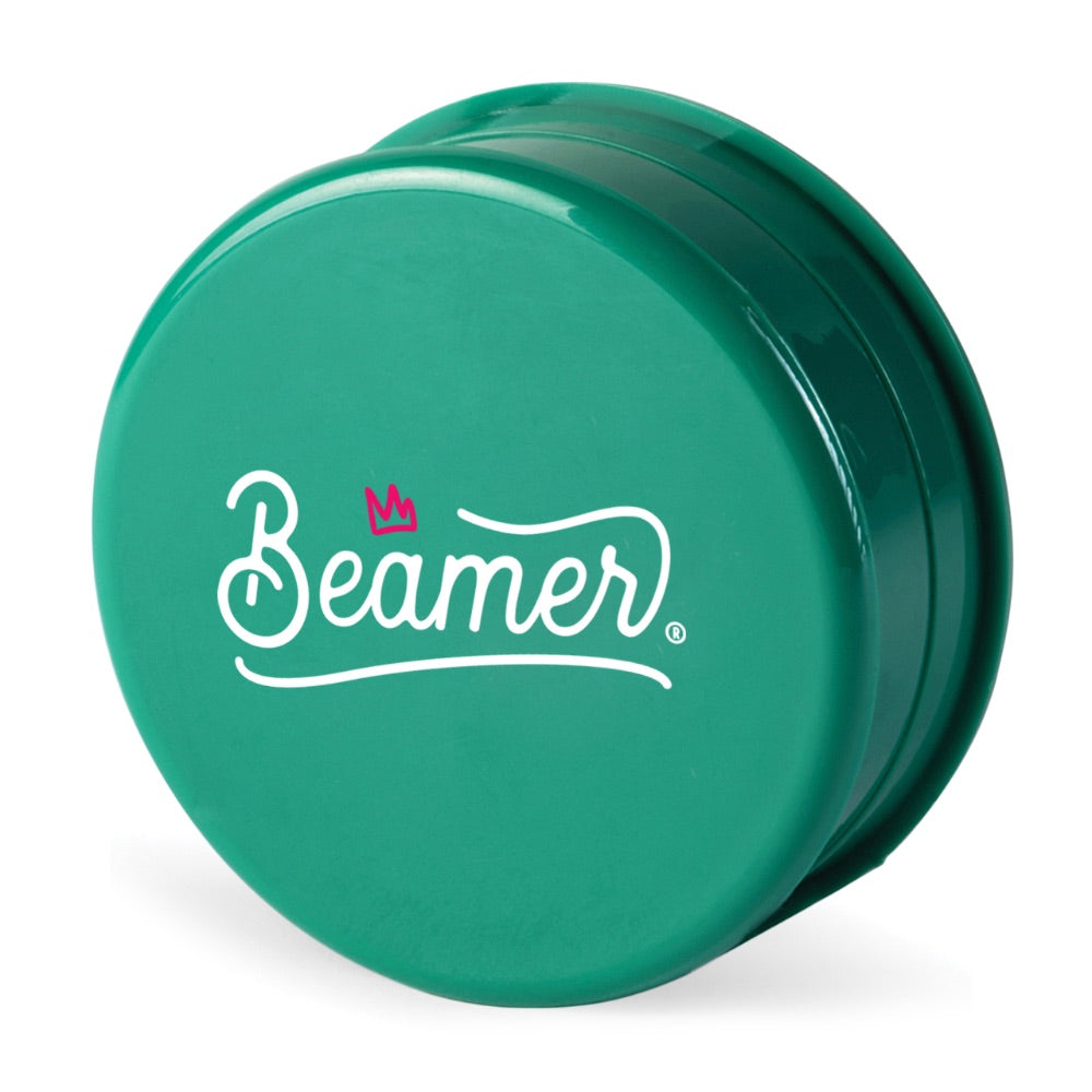 Beamer 90mm Crown Logo Designs Virgin Acrylic Grinder | green