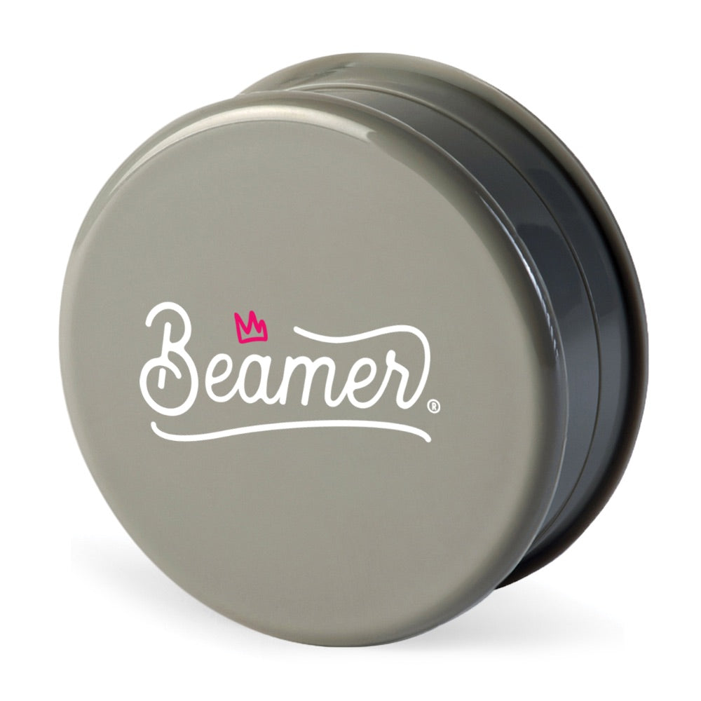 Beamer 90mm Crown Logo Designs Virgin Acrylic Grinder | grey