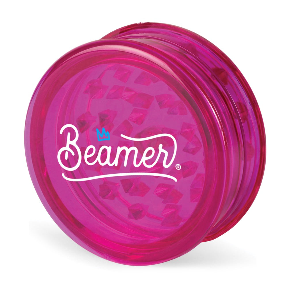 Beamer 90mm Crown Logo Designs Virgin Acrylic Grinder | purple