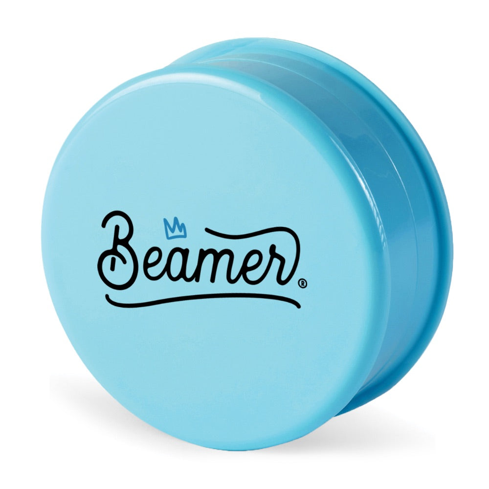 Beamer 90mm Crown Logo Designs Virgin Acrylic Grinder | sky blue