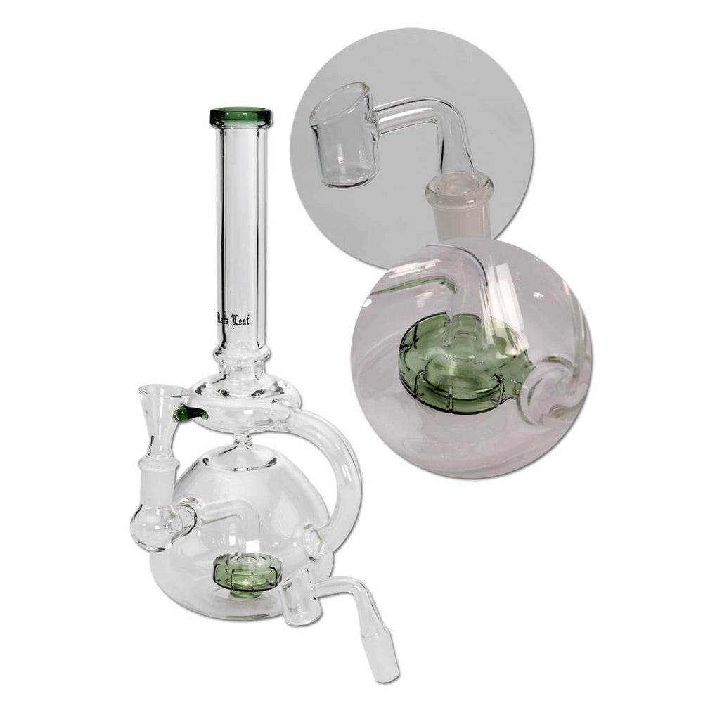Black Leaf Bubble Recycler Hybrid Dab Rig