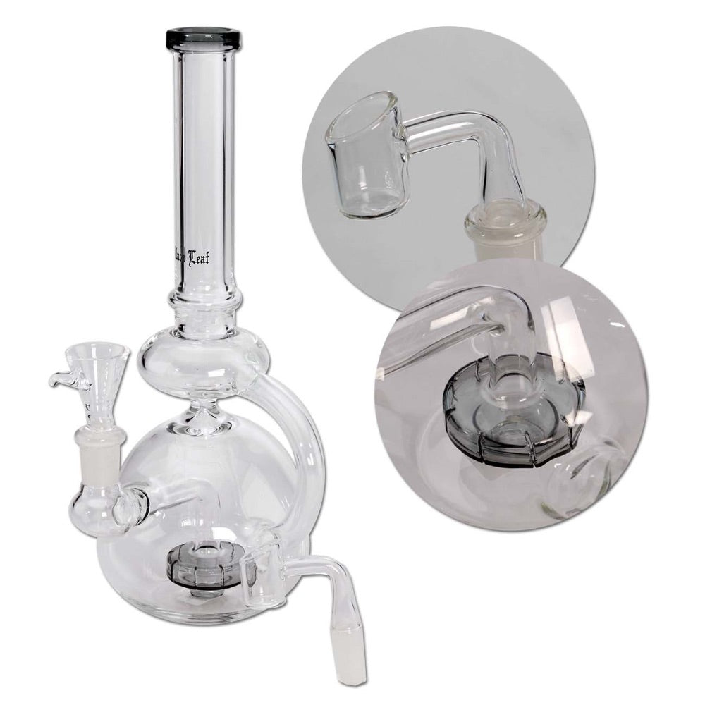 Black Leaf Bubble Recycler Hybrid Dab Rig | Grey