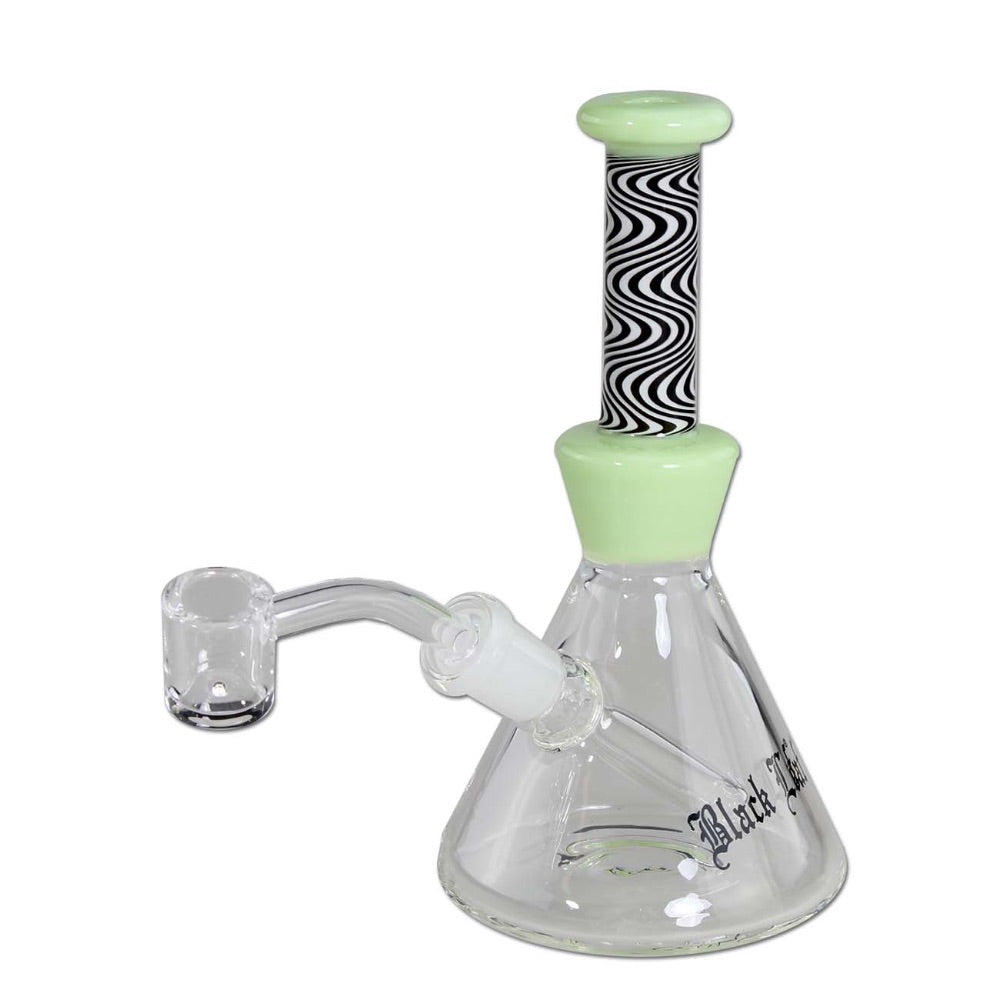 Black Leaf Colored Wavy Dab Rig