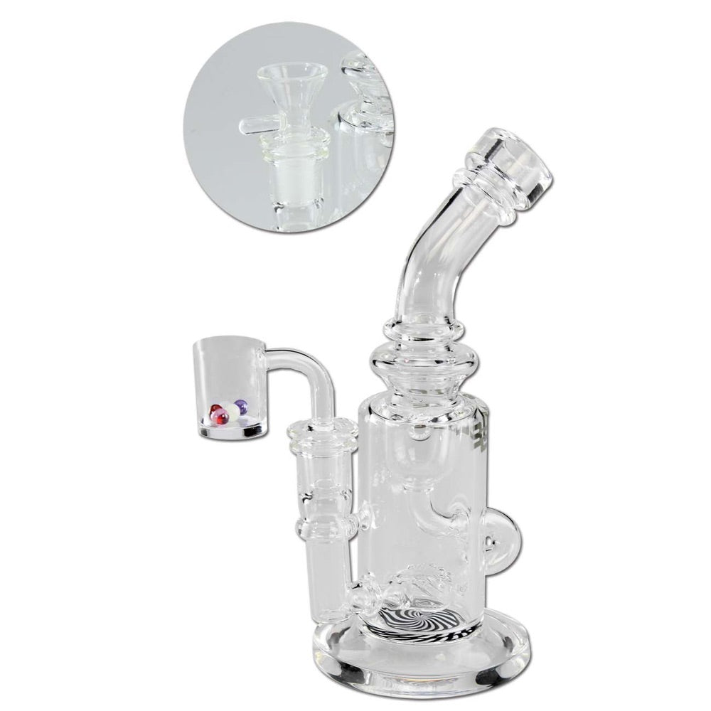 BLAZE Recycler Hybrid Dab Rig with Drum Percolator | Grey