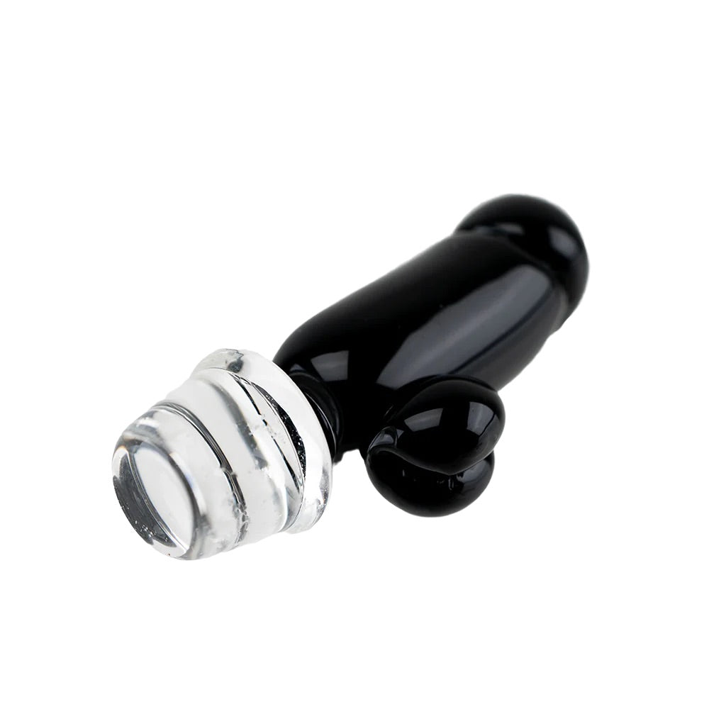 Empire Glassworks Black Phallus Puffco Peak Pro Carb Cap | side view