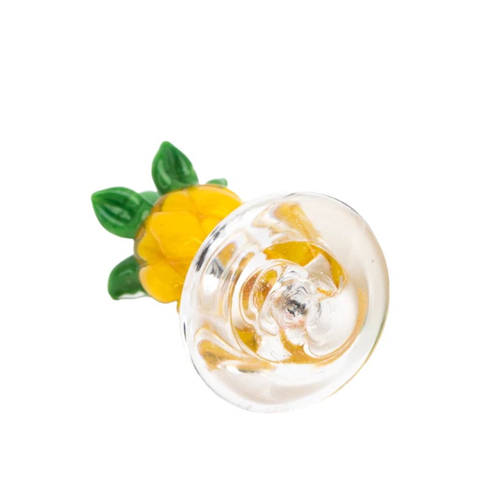 Empire Glassworks Pineapple Puffco Peak Carb Cap | bottom view