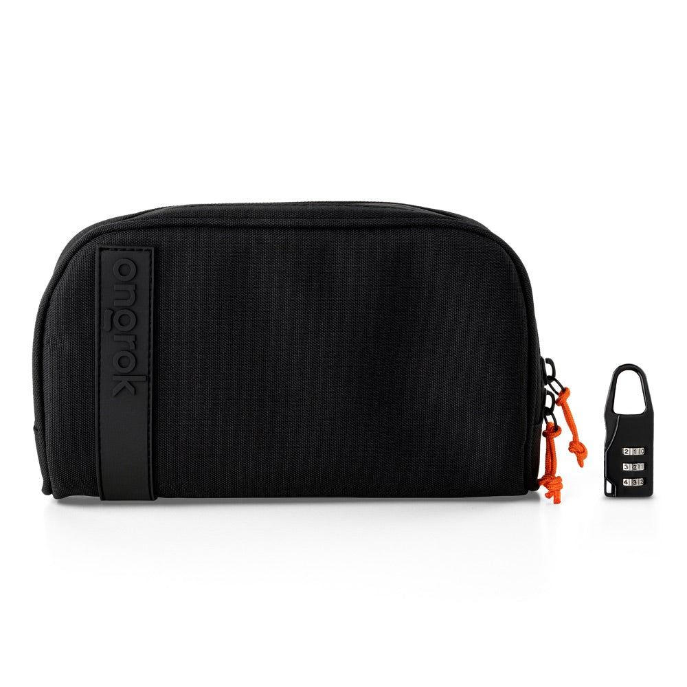 ONGROK Smell Proof Locking Wallet 2.0 | Black | Medium