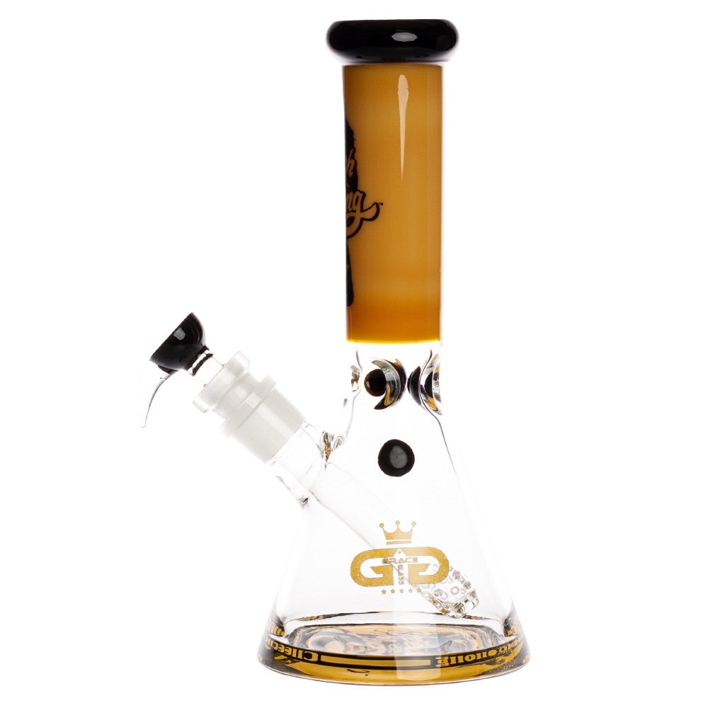 Grace Glass Cheech & Chong Beaker Base Bong | Yellow | side view 2