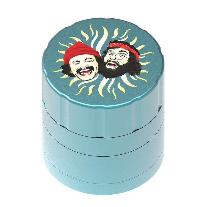 Cheech & Chong’s 40th Anniversary 4-Part Aluminum Herb Grinder | Aqua