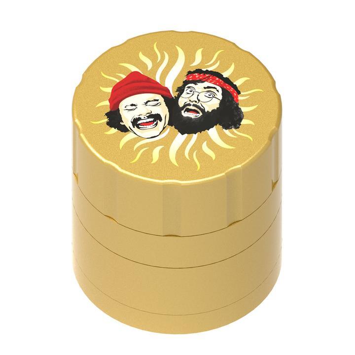 Cheech & Chong’s 40th Anniversary 4-Part Aluminum Herb Grinder | Gold