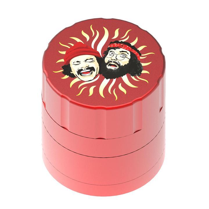 Cheech & Chong’s 40th Anniversary 4-Part Aluminum Herb Grinder | Red