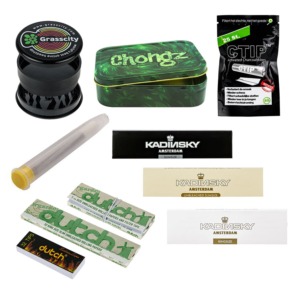 Grasscity Crazy Combo Deal | Amsterdam Blunt Starter Kit | Swirl Leaf