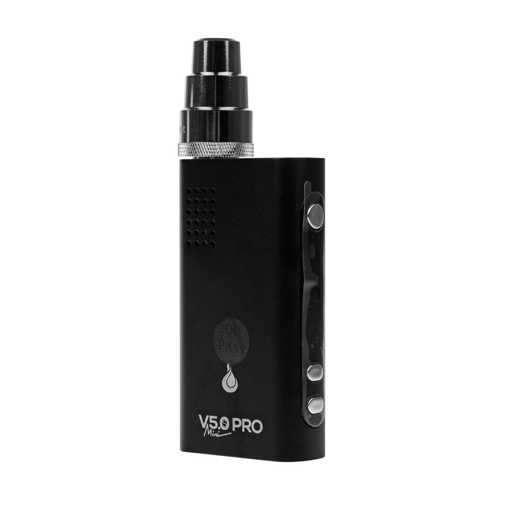 FlowerMate Mini V5.0S Pro Vaporizer | Black - Front View